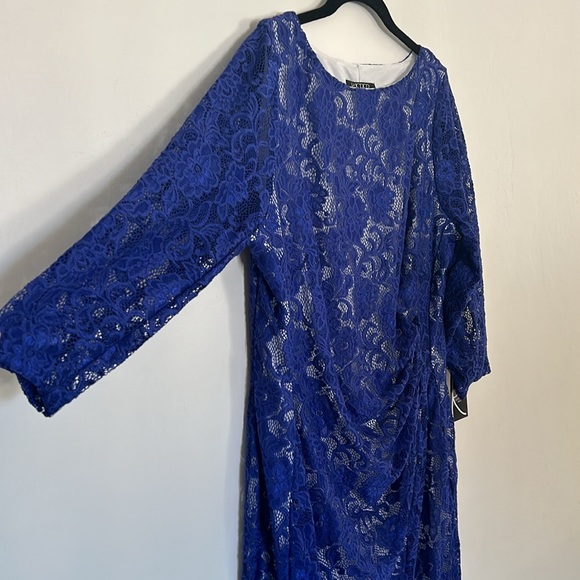 🎈3/$25🎈NWT Kasper 1X Laurissa Lace Sheath Dress - Picture 4 of 8